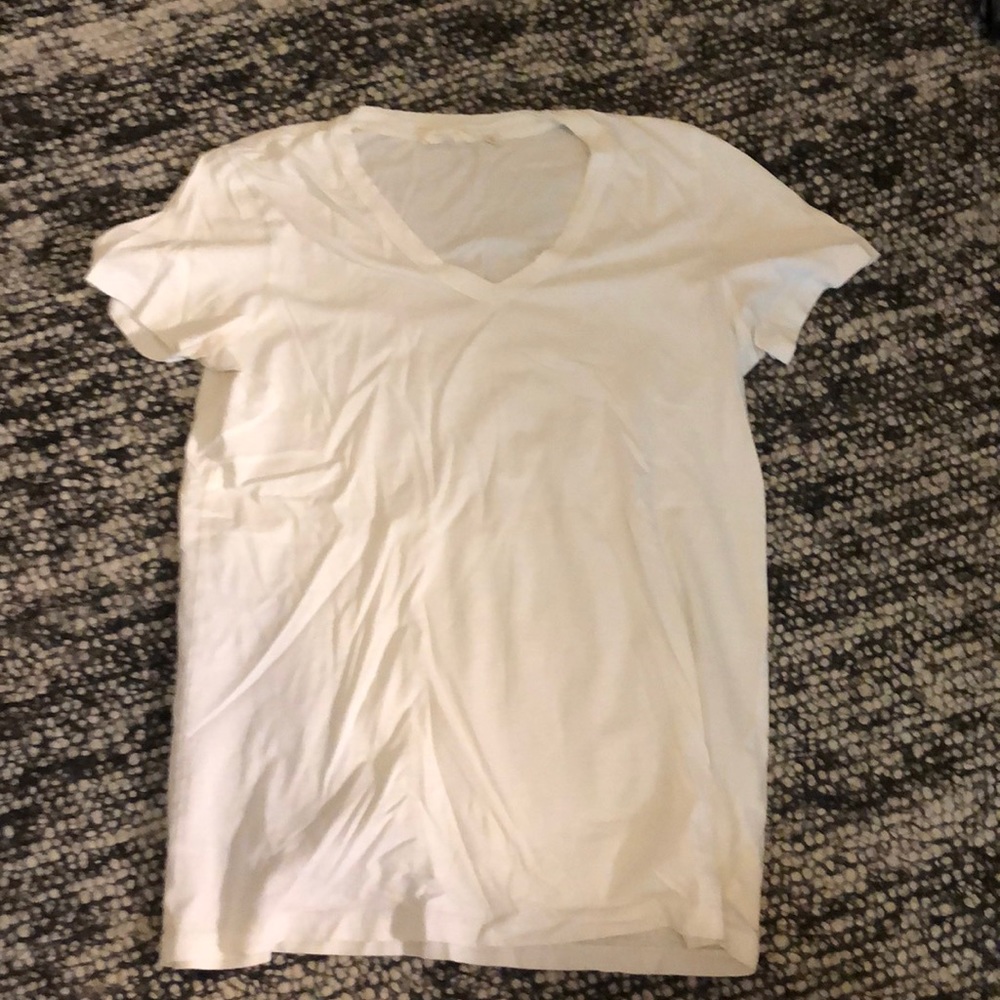 AG white v neck